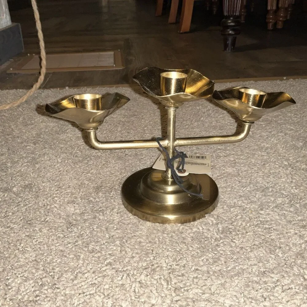 Bronze Floral Candelabra Hearth And Hand